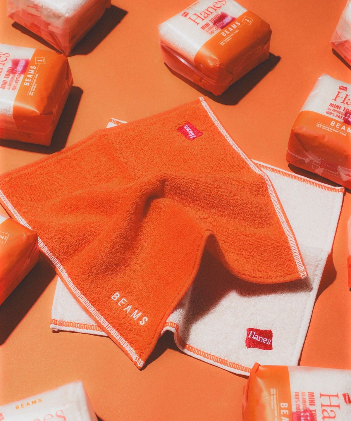 bPr BEAMS（bPrビームス）【別注】Hanes / MINI HANDKERCHIEF TOWEL