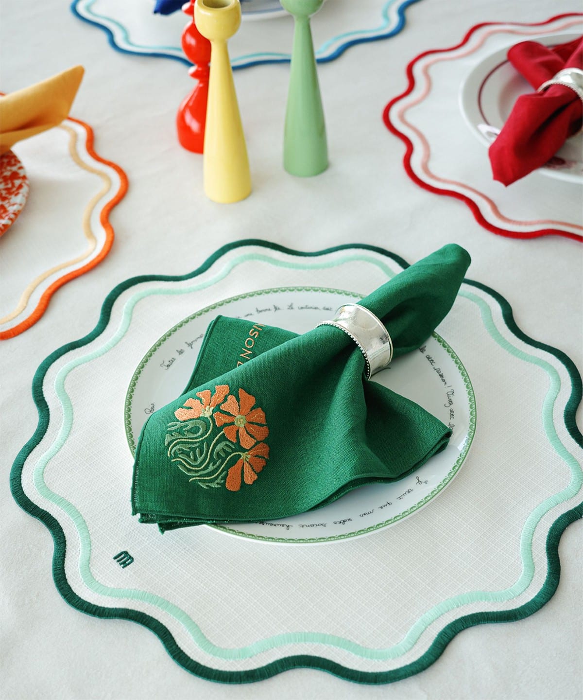 MAISON DE ART / TABLEMAT FLORIA インテリア MEN GREEN ONE SIZE MAISON DE ART / TABLEMAT FLORIA インテリア MEN GREEN ONE SIZE
