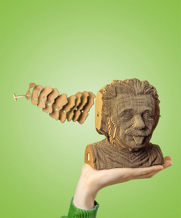 3D Cardboard sculpture puzzles by Cartonic –