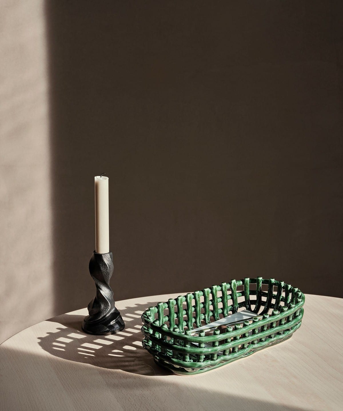 ferm LIVING / Ceramic Basket Oval インテリア MEN EMERALD GREEN ONE SIZE ferm LIVING / Ceramic Basket Oval インテリア MEN EMERALD GREEN ONE SIZE