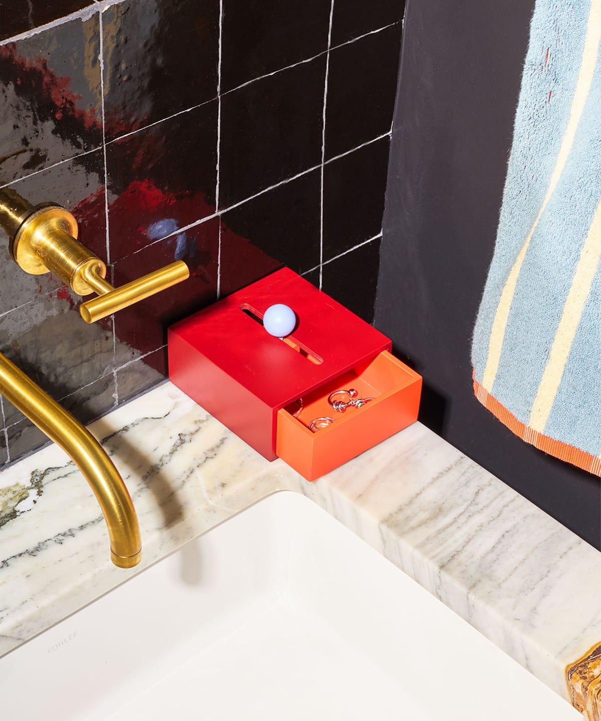 Areaware / Cache Box インテリア MEN RED/ORANGE ONE SIZE Areaware / Cache Box インテリア MEN RED/ORANGE ONE SIZE