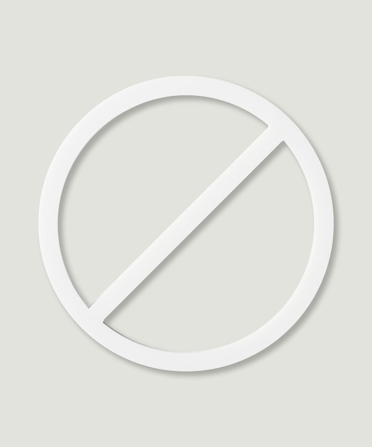 MOHEIM / SIGNS WHITE インテリア MEN DO NOT ENTER ONE SIZE