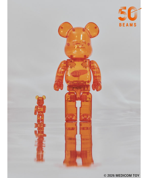 BE@RBRICK × BEAMS 50周年纪念版 100% *左边是100%模型（小号）。