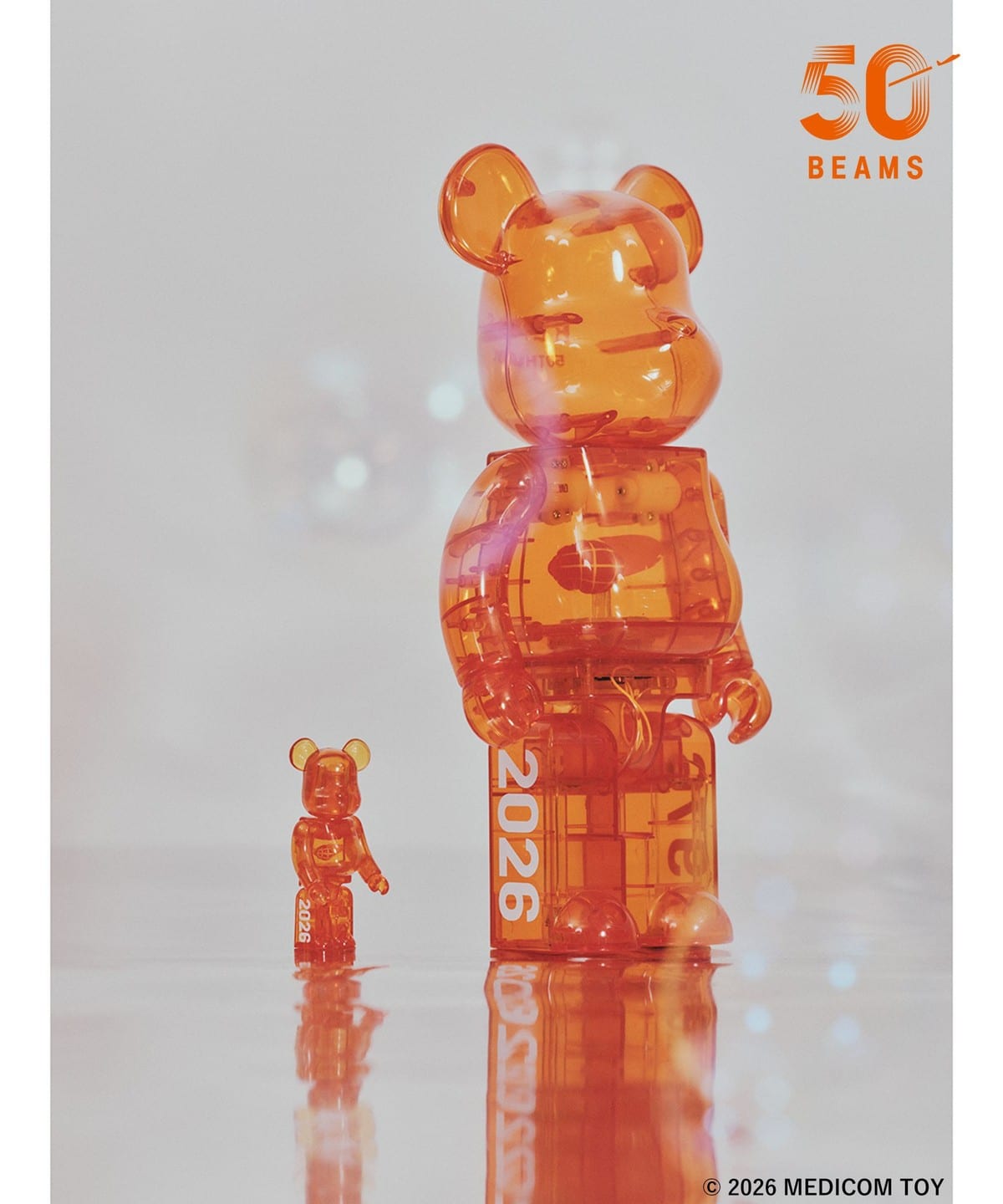 BE@RBRICK × BEAMS 50週年聯名玩偶 100%