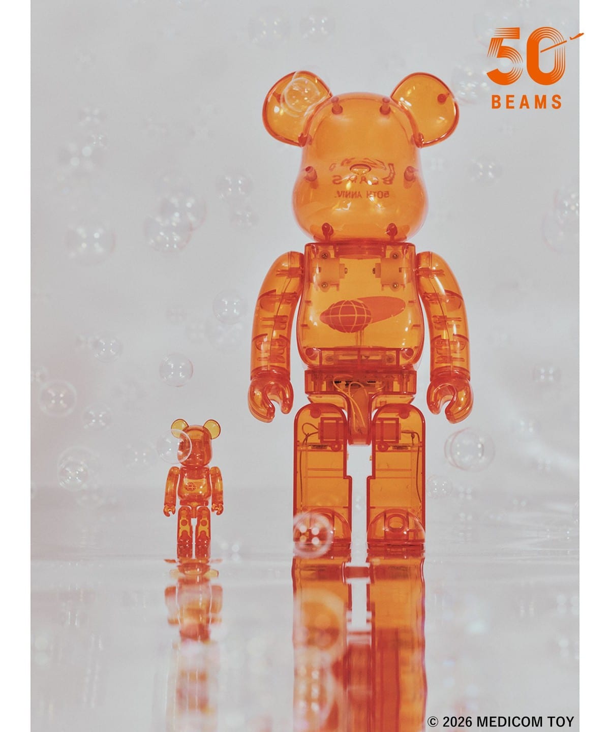 BE@RBRICK × BEAMS 50週年聯名玩偶 100%
