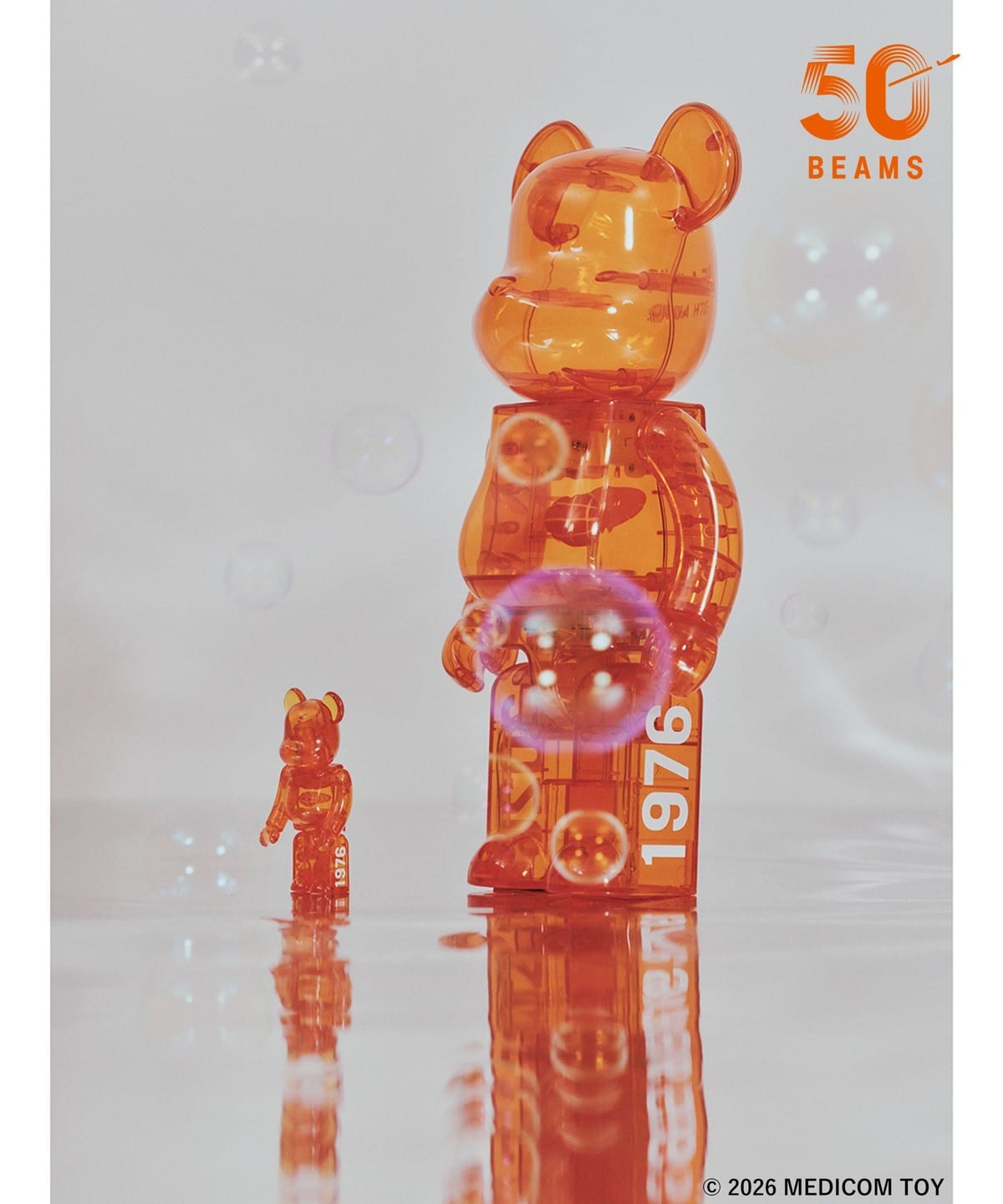 BE@RBRICK × BEAMS 50週年聯名玩偶 100%