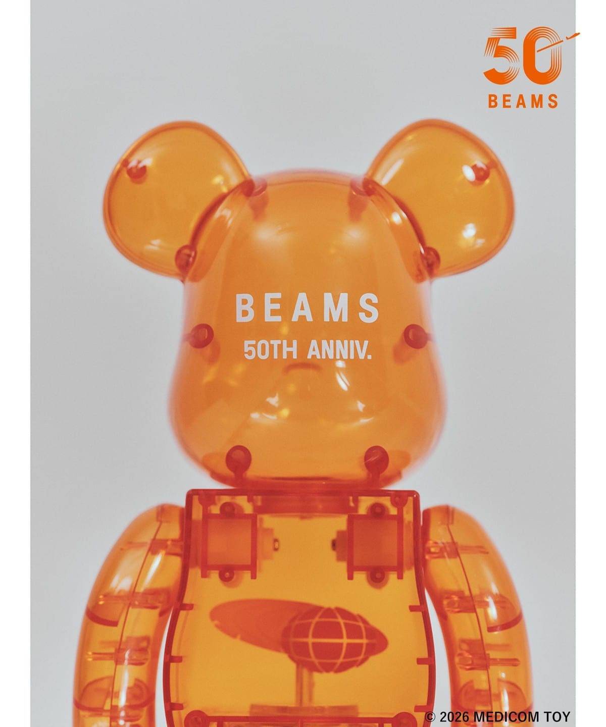 BE@RBRICK × BEAMS 50週年聯名玩偶 400%