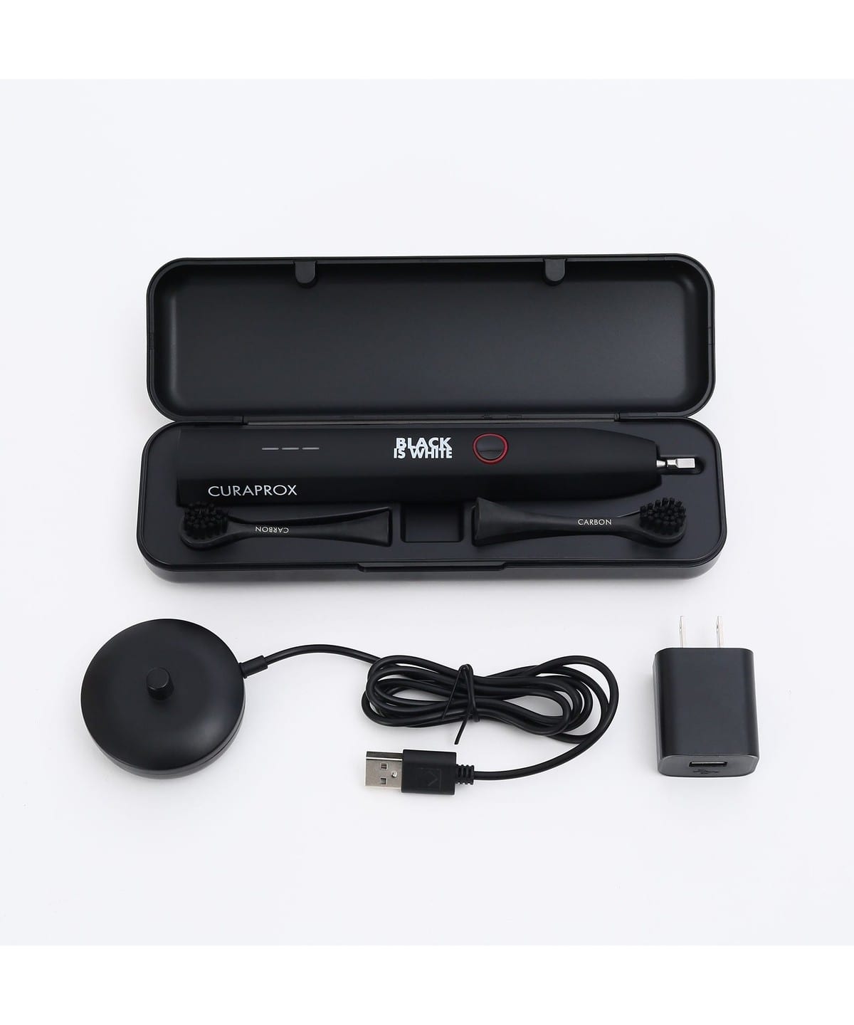 CURAPROX BLACK IS WHITE 電動歯ブラシ本体/充電器 クラプロックス