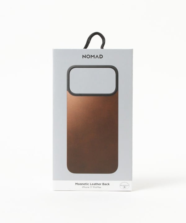bPr BEAMS（bPrビームス）NOMAD / Magnetic Leather Back iPhone17 Pro