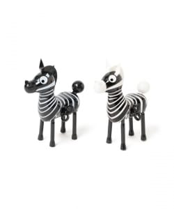 PUDDLEBY / Wind-Up Zebra salt and pepper set