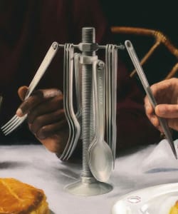 ALESSI / CONVERSATIONAL OBJECT カトラリースタンド＆カトラリーセット