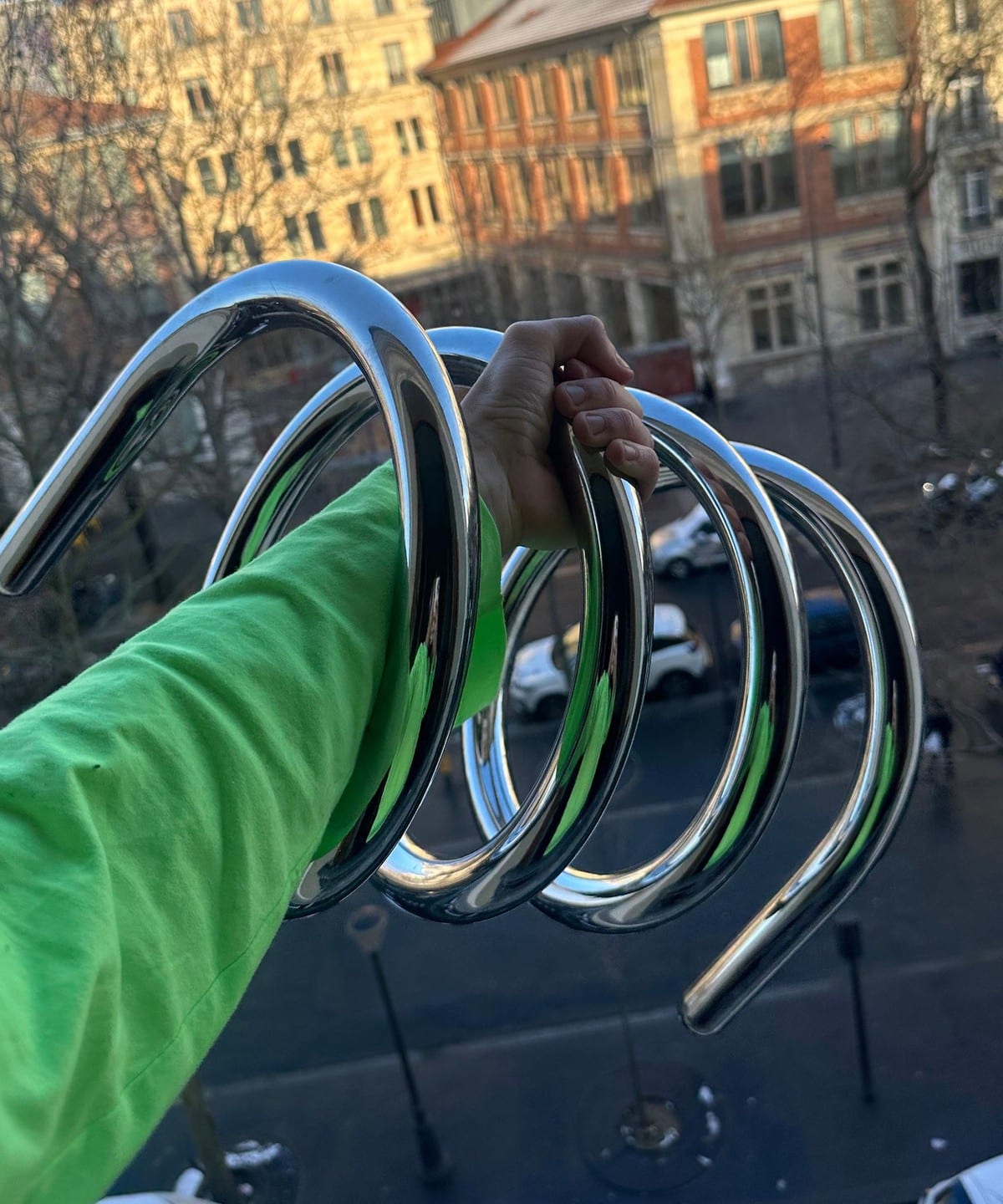 マガジンラック Gustaf Westman / Spiral Stand Chrome bPr BEAMS（bPrビームス）Gustaf Westman / Spiral Stand Chrome