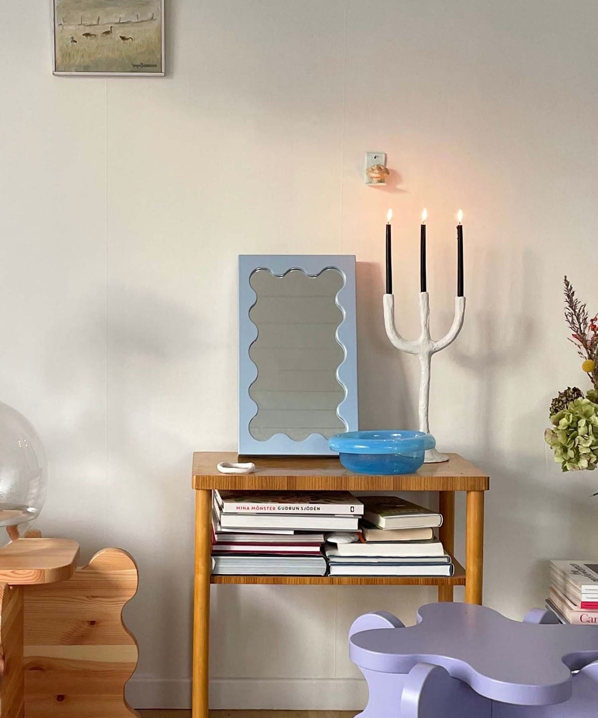 Gustaf Westman / Curvy Mirror Micro インテリア MEN LIGHT BLUE ONE SIZE Gustaf Westman / Curvy Mirror Micro インテリア MEN LIGHT BLUE ONE SIZE