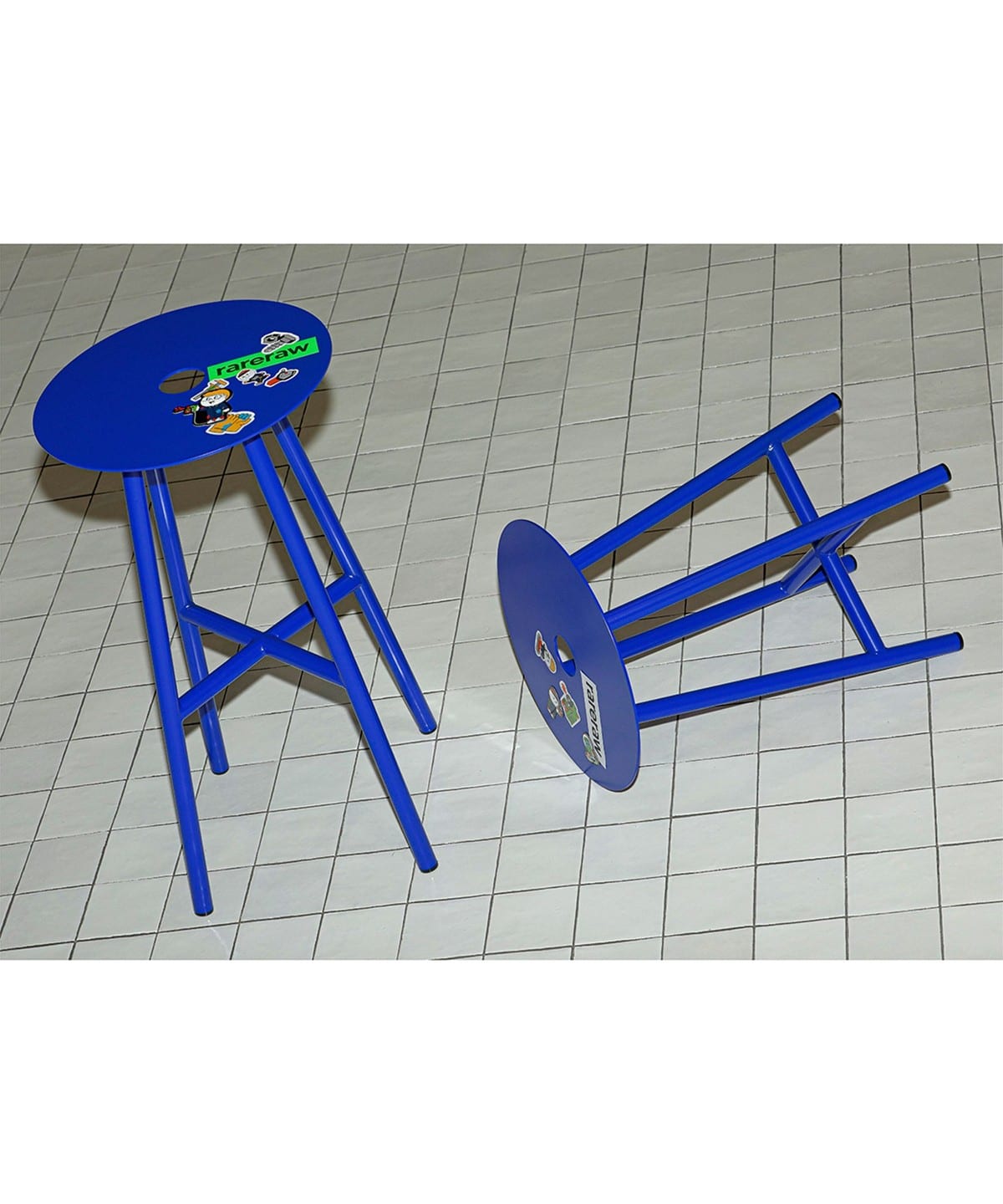 RARERAW / PO STOOL DESIGNED BY POST STANDARDS インテリア MEN CITY BLUE ONE SIZE RARERAW / PO STOOL DESIGNED BY POST STANDARDS インテリア MEN CITY BLUE ONE SIZE