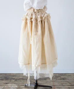 the khaki / No.20 UPCYCLE SKIRT（BEAMS Planets）▲