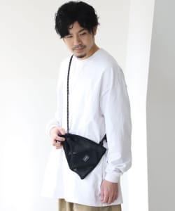 ▲PORTER × B印 ヨシダ / 別注 巾着 メッシュ ショルダーポーチ S