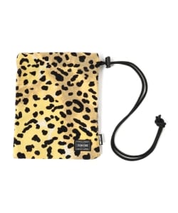 ▲WACKO MARIA × PORTER / LEOPARD FLANNEL SHOULDER POUCH