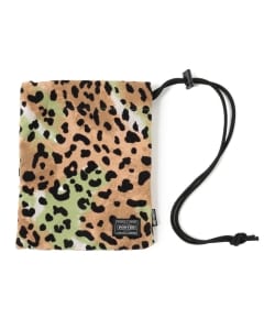 ▲WACKO MARIA × PORTER / LEOPARD FLANNEL SHOULDER POUCH