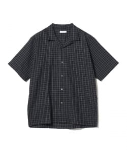 nanamica / Open Collar Panama Plaid Short Sleeve Shirt