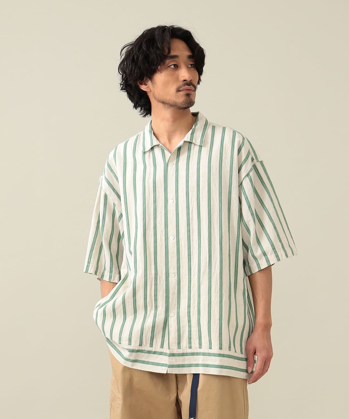Claude Short Sleeve Shirt シャツ・ブラウス MEN NATURAL L Claude Short Sleeve Shirt シャツ・ブラウス MEN NATURAL L