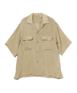 KAPTAIN SUNSHINE / Open Collared Short Sleeve Shirt