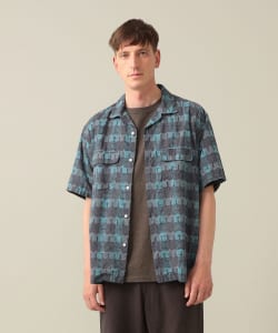 【+10%ポイントUP】Sam Block Printed Short Sleeve Shirt