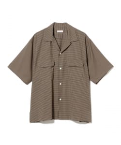 KAPTAIN SUNSHINE /  Wool Open Collar Short Sleeve Shirt