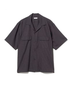KAPTAIN SUNSHINE /  Wool Open Collar Short Sleeve Shirt