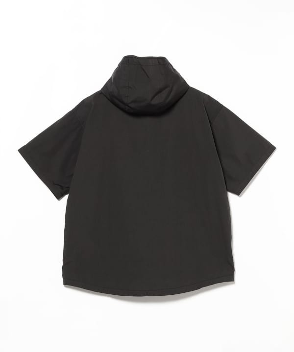MODMNT / HALF ZIP HOODED SHIRT