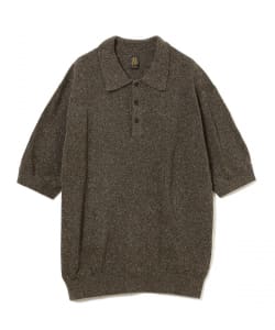 【EXCLUSIVE】BATONER / SILK KNIT POLO SHIRT