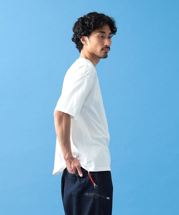 ルーズフィット ビンテージライクプリントTシャツ - ブラック