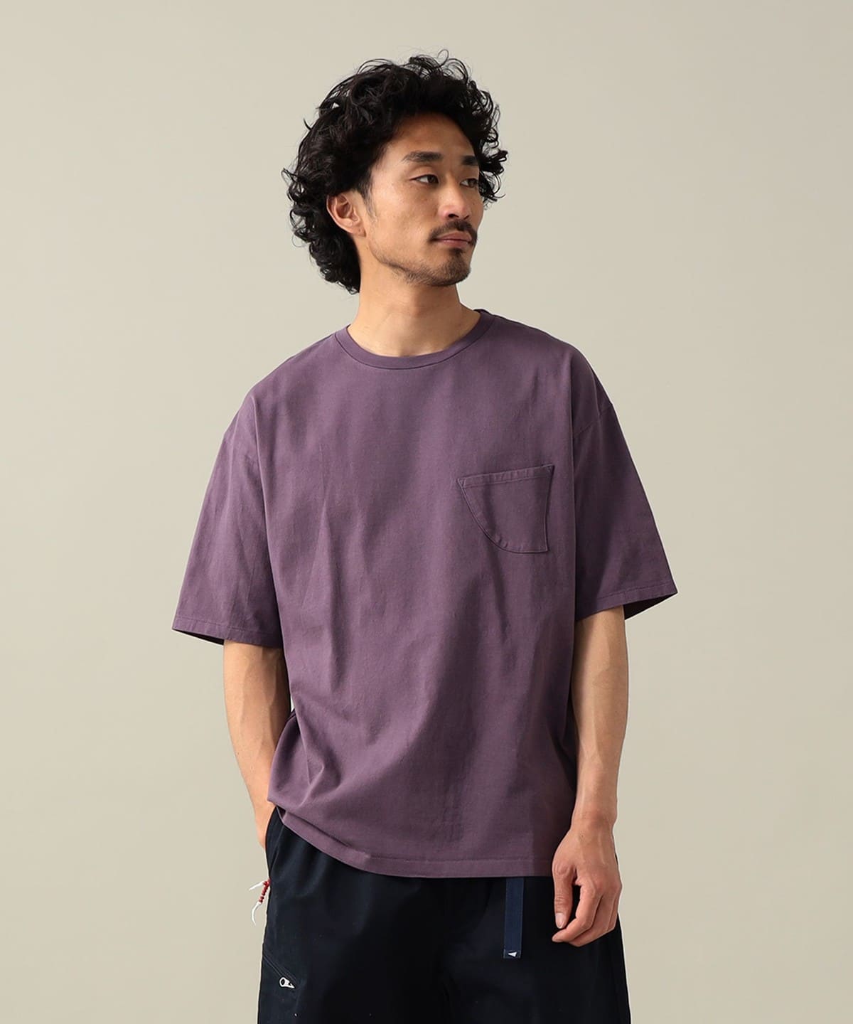 【EXCLUSIVE】CAL O LINE キャル・オー・ライン / Indian Beads pocket T Tシャツ・カットソー MEN VIOLET L 【EXCLUSIVE】CAL O LINE キャル・オー・ライン / Indian Beads pocket T Tシャツ・カットソー MEN VIOLET L