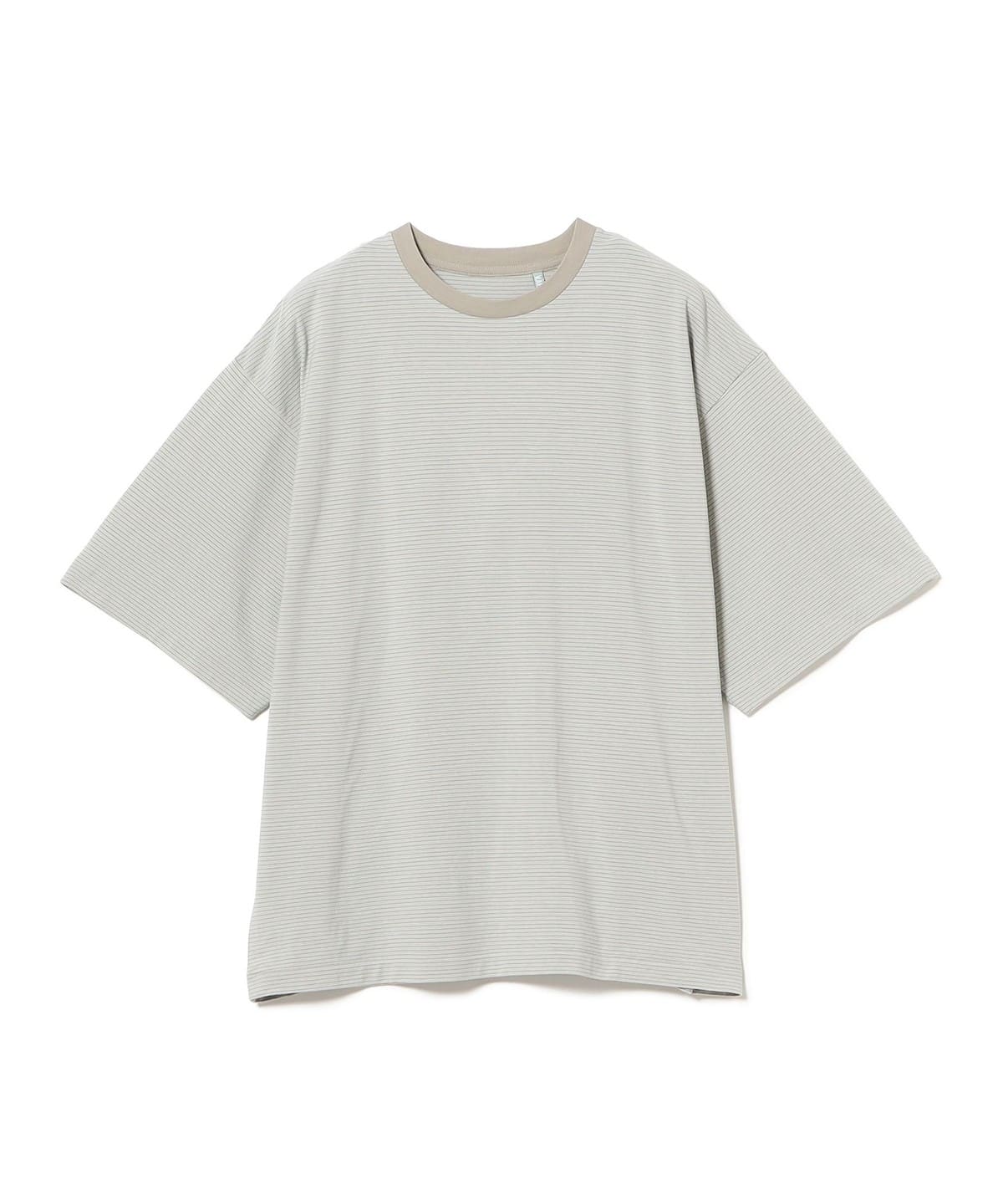 KAPTAIN SUNSHINE キャプテン サンシャイン / Hard Twisted Stripe Jersey Short Sleeve Tee Tシャツ・カットソー MEN GREY STRIPE 36 KAPTAIN SUNSHINE キャプテン サンシャイン / Hard Twisted Stripe Jersey Short Sleeve Tee Tシャツ・カットソー MEN GREY STRIPE 36