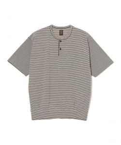 BATONER /BROWSING HENLEY NECK T-SHIRT