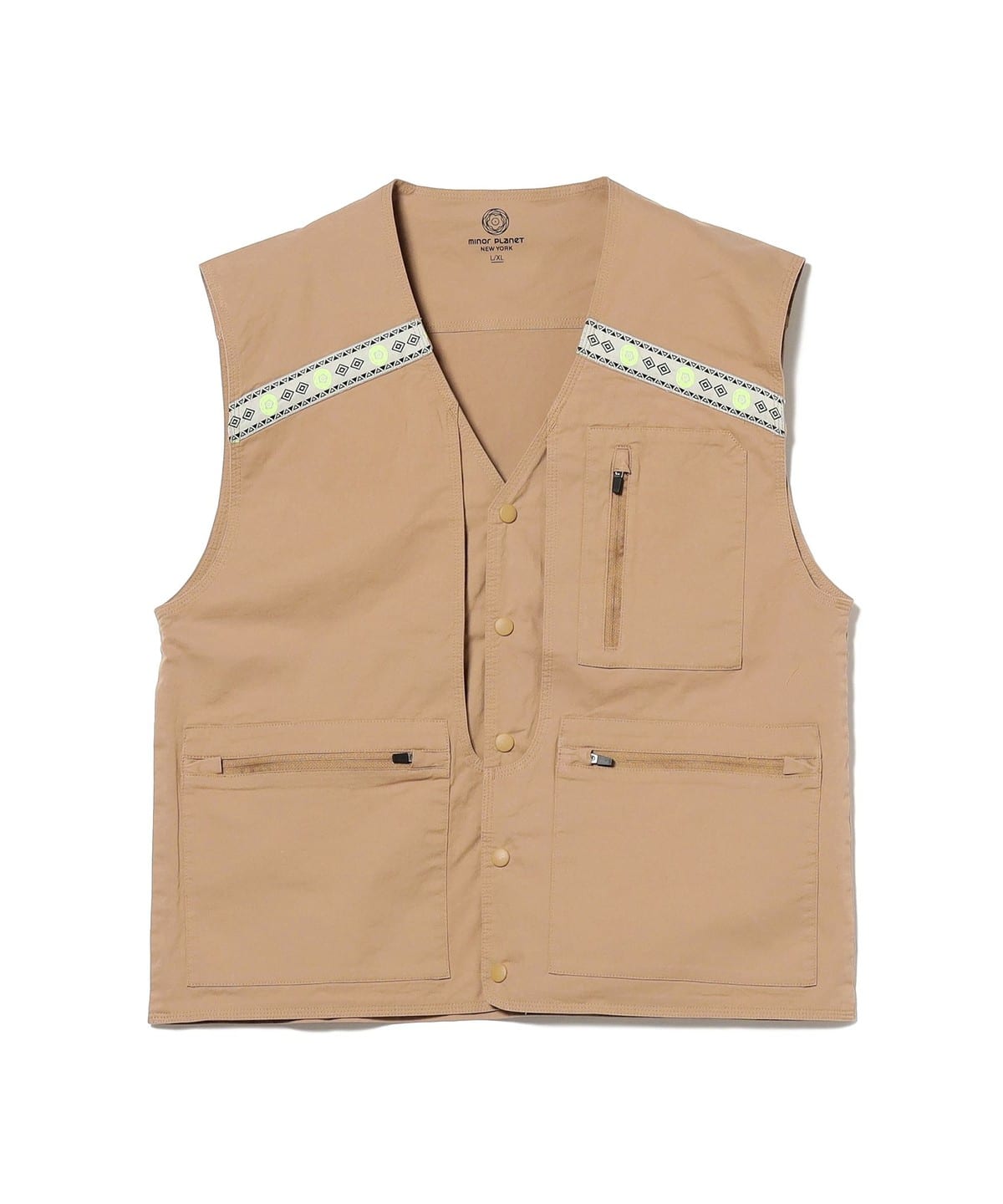 Minor Planet New York / Utility Vest トップス MEN KHAKI L/XL Minor Planet New York / Utility Vest トップス MEN KHAKI L/XL