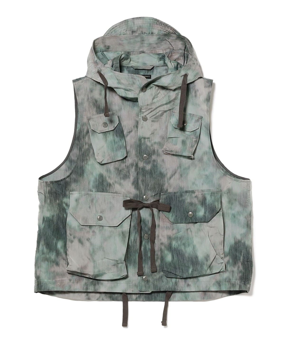 ENGINEERED GARMENTS エンジニアド ガーメンツ / Field Vest - Polyester Smoke Print トップス MEN Smoke Print M ENGINEERED GARMENTS エンジニアド ガーメンツ / Field Vest - Polyester Smoke Print トップス MEN Smoke Print M