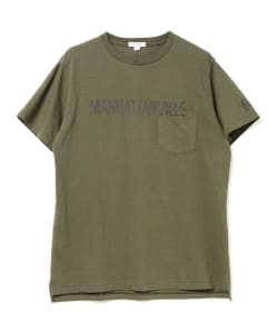 Engineered Garments / Printed Cross Crew Neck T-Shirt (Manhattanville)