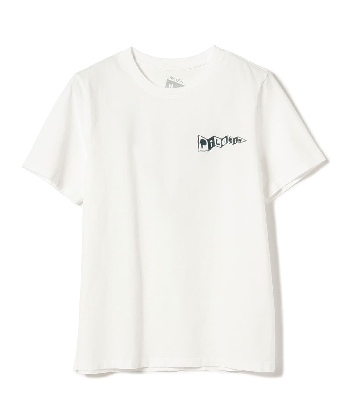 ピルグリム サーフ Pilgrim ペナント ロゴ ボックス Tシャツ S 白 - T