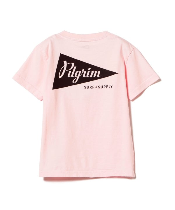 ピルグリム サーフ Pilgrim ペナント ロゴ ボックス Tシャツ S 白 - T