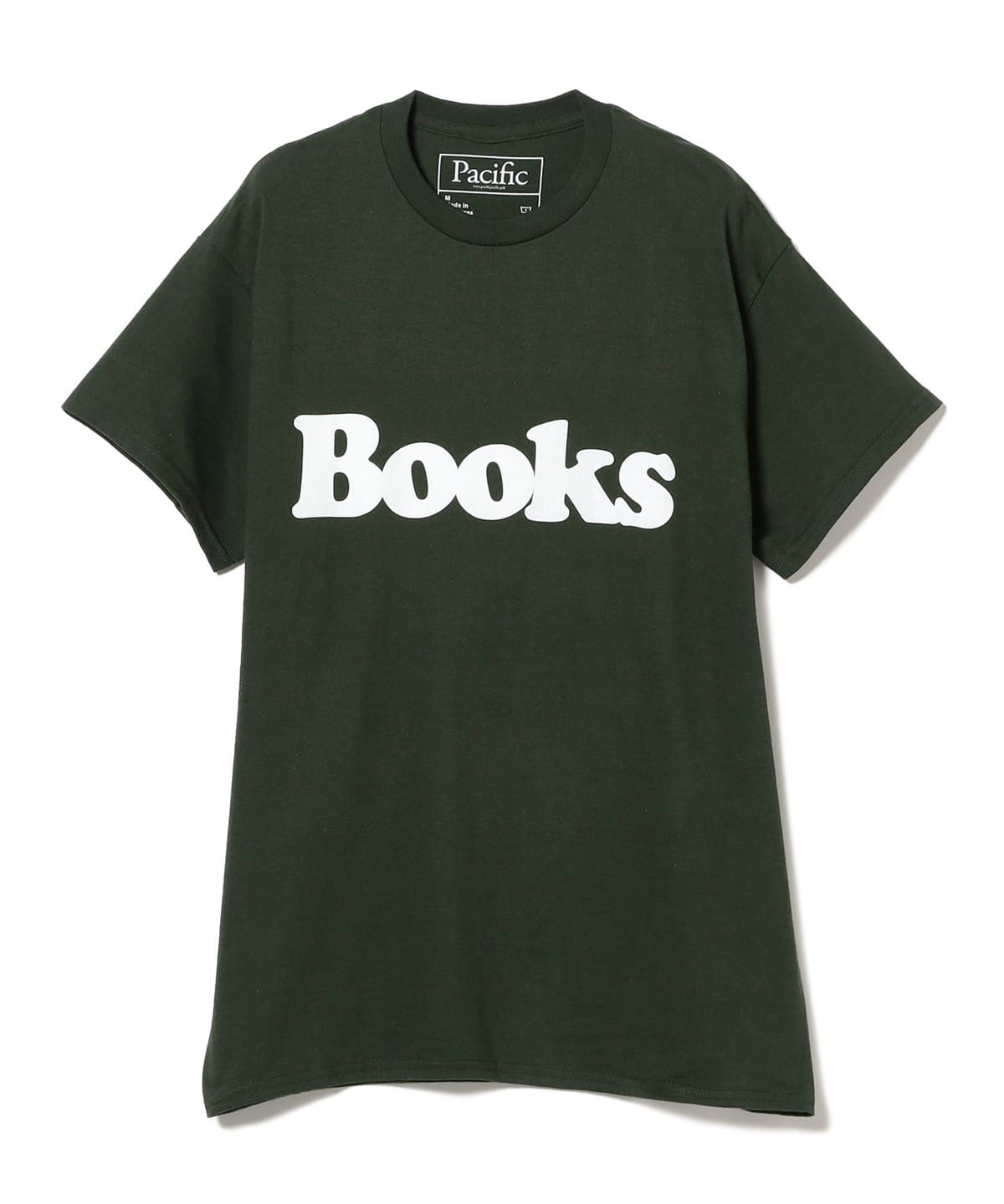 【EXCLUSIVE】Pacific / Books Tee Tシャツ・カットソー MEN green/white S 【EXCLUSIVE】Pacific / Books Tee Tシャツ・カットソー MEN green/white S