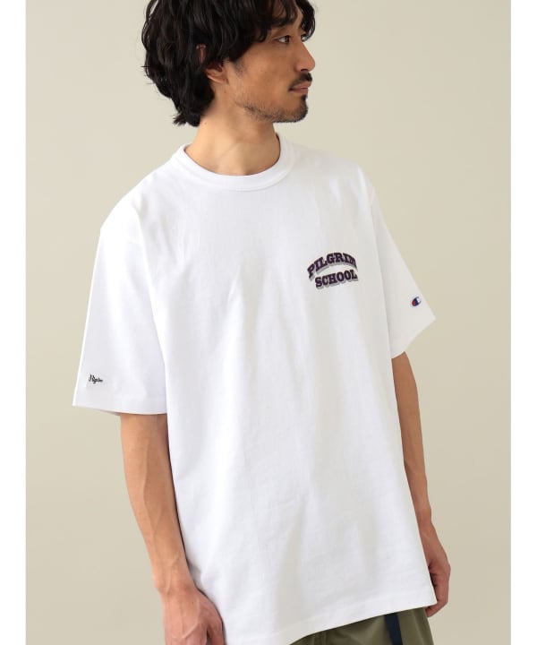 Champion×Pilgrim Surf+Supply ウォッシュ加工スウェット