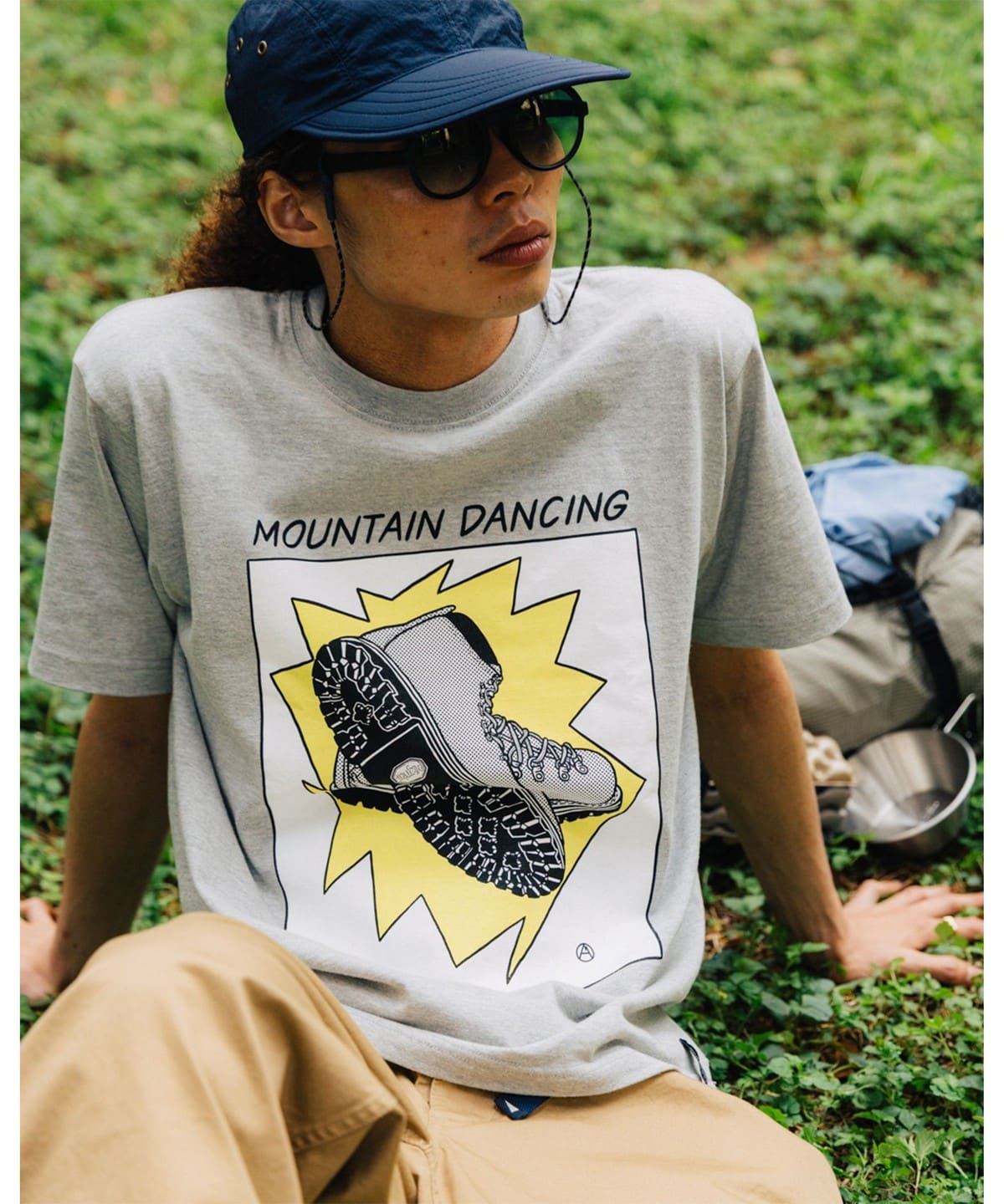 【EXCLUSIVE】MOUNTAIN RESEARCH マウンテンリサーチ / Dancing Tee Tシャツ・カットソー MEN MIX GREY XL 【EXCLUSIVE】MOUNTAIN RESEARCH マウンテンリサーチ / Dancing Tee Tシャツ・カットソー MEN MIX GREY XL