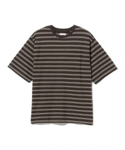 KAPTAIN SUNSHINE / Hard Twisted Stripe Jersey Half-sleeve Tee
