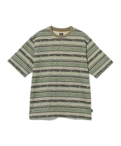 SOUTH2 WEST8 / Short Sleeve Crew Neck Tee - Stripe Jersey Stripe Printed