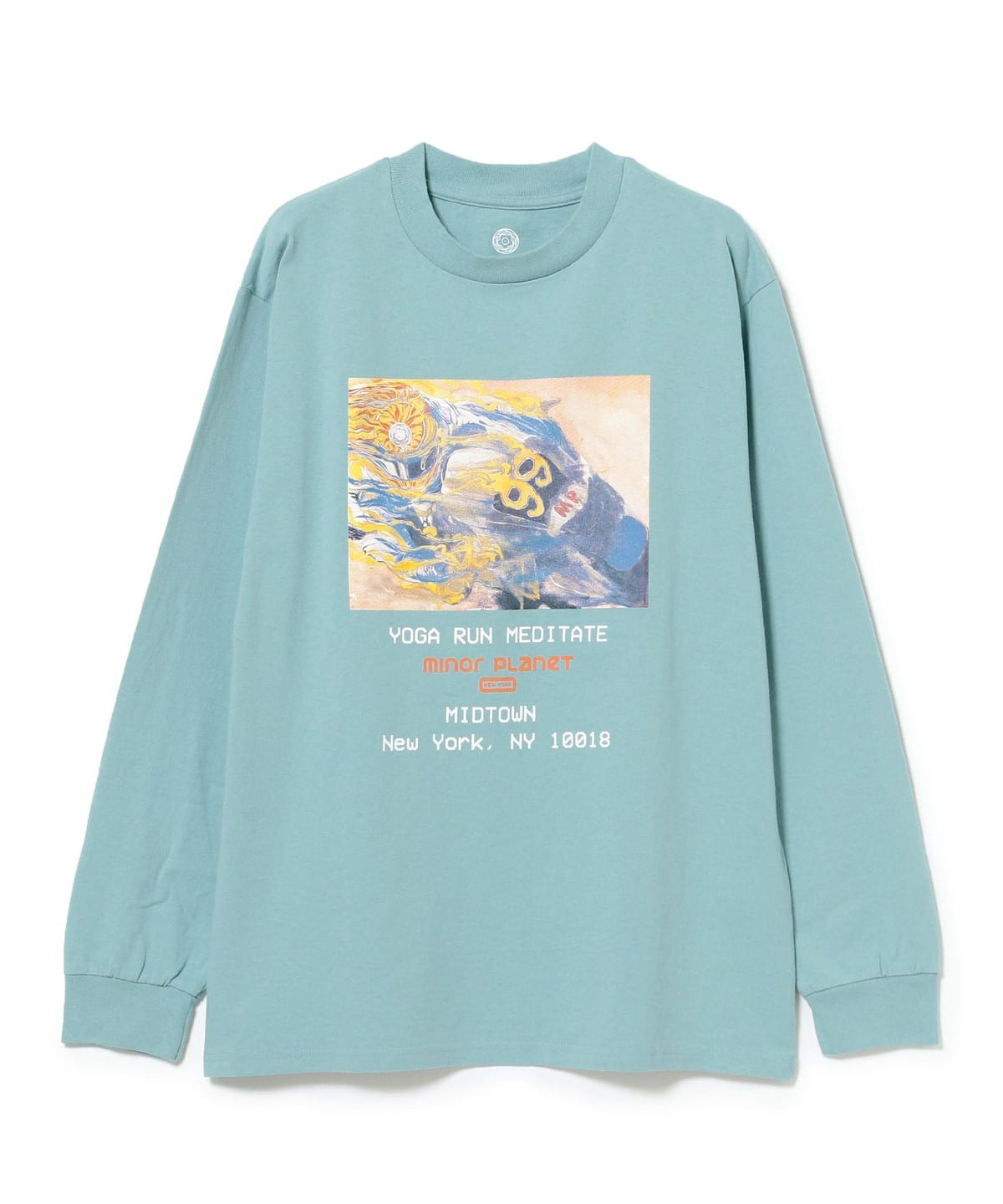 Minor Planet New York / Racer Long Sleeve Tee Tシャツ・カットソー MEN Light Blue XL Minor Planet New York / Racer Long Sleeve Tee Tシャツ・カットソー MEN Light Blue XL