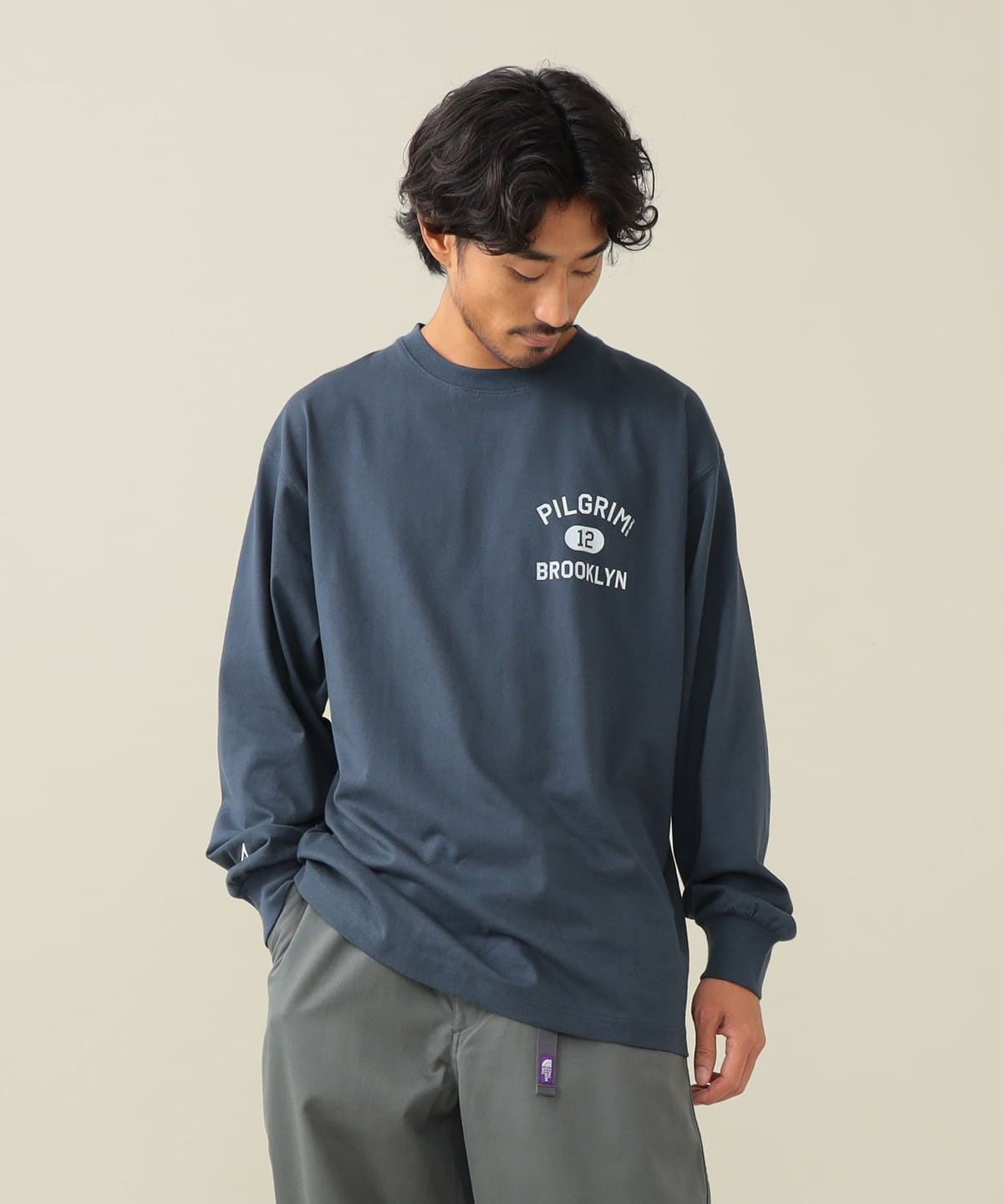 【EXCLUSIVE】Champion チャンピオン / City Long Sleeve Tee Tシャツ・カットソー MEN NAVY S 【EXCLUSIVE】Champion チャンピオン / City Long Sleeve Tee Tシャツ・カットソー MEN NAVY S