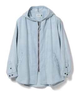 CAL O LINE / Indigo Flannel Hooded Shirt