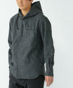 Pilgrim Surf+Supply / Boyce Herringbone Wool Hooded Shirt