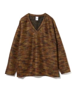 South2 West8 / Side Slit V Neck Shirt