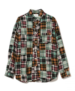 CAL O LINE / Patch Work Button-Down Shirt